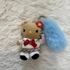ギャルキティ　ハローキティ 制服風ぬいぐるみキーホルダー