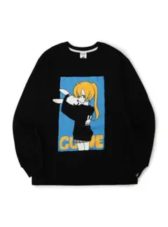 CUNE L/S Tee 持ち上げる Lサイズ blackのサムネイル