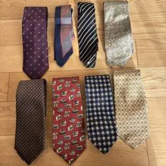 ネクタイセット 8本セット　多彩なデザインと模様
