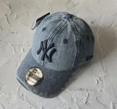 【新品】ニューエラ 9FORTY ニューヨーク・ヤンキース デニム キャップ 紺