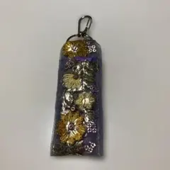 インド刺繍リボンハンドメイドリップケース