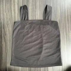 ブラ紐隠し インナー タンクトップ キャミソール L黒