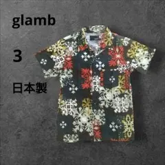 glamb　半袖シャツ　3　日本　ボタニカル柄　花柄　アロハのサムネイル