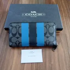 COACH シグネチャー ラウンドファスナー 長財布のサムネイル