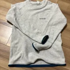 montbell キッズ トレーナー 140サイズ グレー