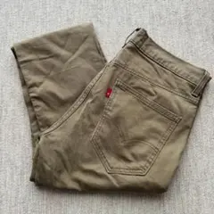 リーバイス Levi's チノパン L ストレート ブラウン 膝ダメージ 古着
