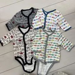 車両柄 長袖肌着セット 4枚　70