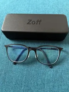 N*h様 ★美品★Zoff 黒縁メガネ　度付き　ブルーライトカット　ゾフ