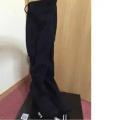 新品脚長＆美脚ウェッジロングブーツ☆スエード黒LLサイズ