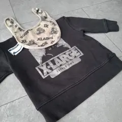 X-LARGE トレーナー 80cm　おまけにスタイ付き