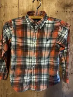 ラルフローレン　ボタンダウンシャツ　130センチ