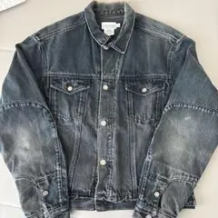 Calvin Klein 90sブラックデニムジャケット XL