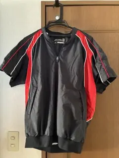Mizuno 半袖ジャケット L 紺赤