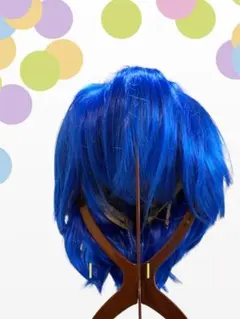 コスプレウィッグ ブルー ショート ボブ コスチューム 仮装 ハロウィン