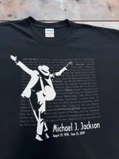 00s マイケルジャクソン Tシャツ GILDAN XL フェード 追悼