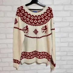 【美品】ミッキー セーター Lサイズ　東京ディズニーリゾート クリスマス