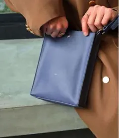 EMMA CLOTHES 春夏きれいめ ショルダーバッグ 青のサムネイル