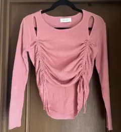 可愛い春色　me+em selectくすみピンクニット