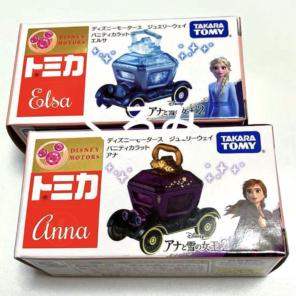 新品　ディズニーモータース　トミカ　アナと雪の女王2　エルサ&アナ　2個セット