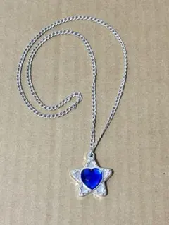 カバヤ食品　セボンスター　銀メッキ　青　スター　ハート　ブルー　シルバー　星