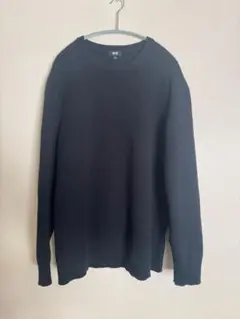 UNIQLO ウォッシャブルミラノリブクルーネックセーター XL