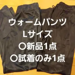 【未使用タグ付き】Lサイズ 裏起毛パンツ ジャージ 長ズボン 黒 グレー 2点