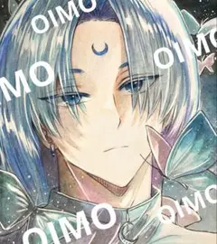 メ*)様 手描きイラスト　オリジナルイラスト　アナログイラスト　水彩画　色紙