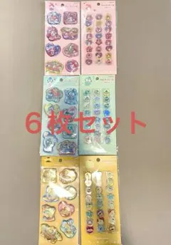 【週末セール！】ウォーターシール&おはじきふうシール　６点セット　サンリオ