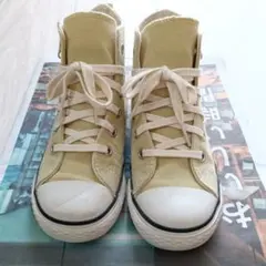 コンバース オールスター キッズ 19cm イエロー サイドジップ