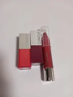 格安CLINIQUE チャビースティックリップカラーバーム1本とミニ口紅2本新品のサムネイル