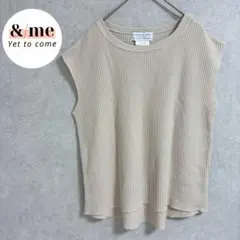 チャオパニックティピー　ワッフルフレンチスリーブカットソー　ベージュのサムネイル