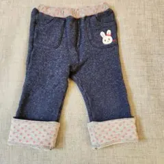 ミキハウス うさこ ネイビー デニムパンツ　90