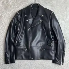 廃盤 GU UNDERCOVER コラボ ダブルライダースレザー ジャケット M