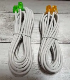 ホワイト LANケーブル 2本セット