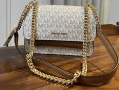 新品未使用Michael Kors ショルダーバッグ ホワイト/ブラウン