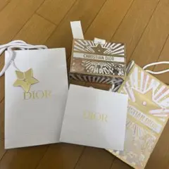 Christian Dior ショップ袋 ギフトボックス セット　チャーム付き