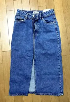 ZARA デニムタイトスカート スリット入り