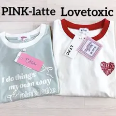 2026SS新作　PINK-latte&ラブトキシック　Tシャツセット　160