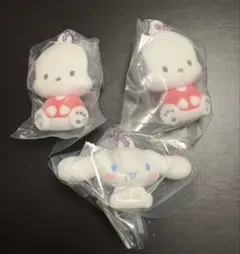 ふわふわフロッキーマスコット　シナモン　ポチャッコ　3個セット