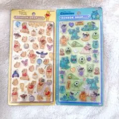 国内正規品✿ ディズニー ボンボンドロップシール プーさん　モンスターズインク