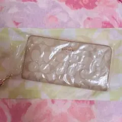 COACH コーチ シグニチャー アイボリー ベージュ 長財布 新品未使用