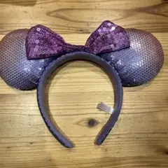 スパンコール ミッキー耳カチューシャ