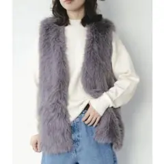 B:MING by BEAMS フェイク ファー ベスト