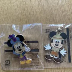 ディズニー チャーム&ピンバッジ 2点セット ミッキー