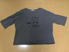 Disney ミッキーマウス オーバーサイズTシャツ グレー