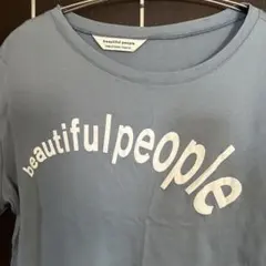 beautiful peopleロゴTシャツアシンメトリーライトブルー36日本製のサムネイル
