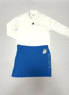 新品 adidasgolf S UVケアシャツ スカート セット ホワイト 白 - メルカリ