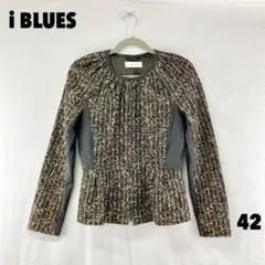 ☆W0431S☆ i BLUES ノーカラージャケット