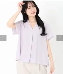 新品未使用タグ付き定価14,000円 バビロンストライプフレンチスリーブ 