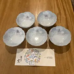 1638 深川製磁　鶴文　菓子鉢　金彩　未使用 1638 深川製磁 鶴文 菓子鉢 金彩 未使用